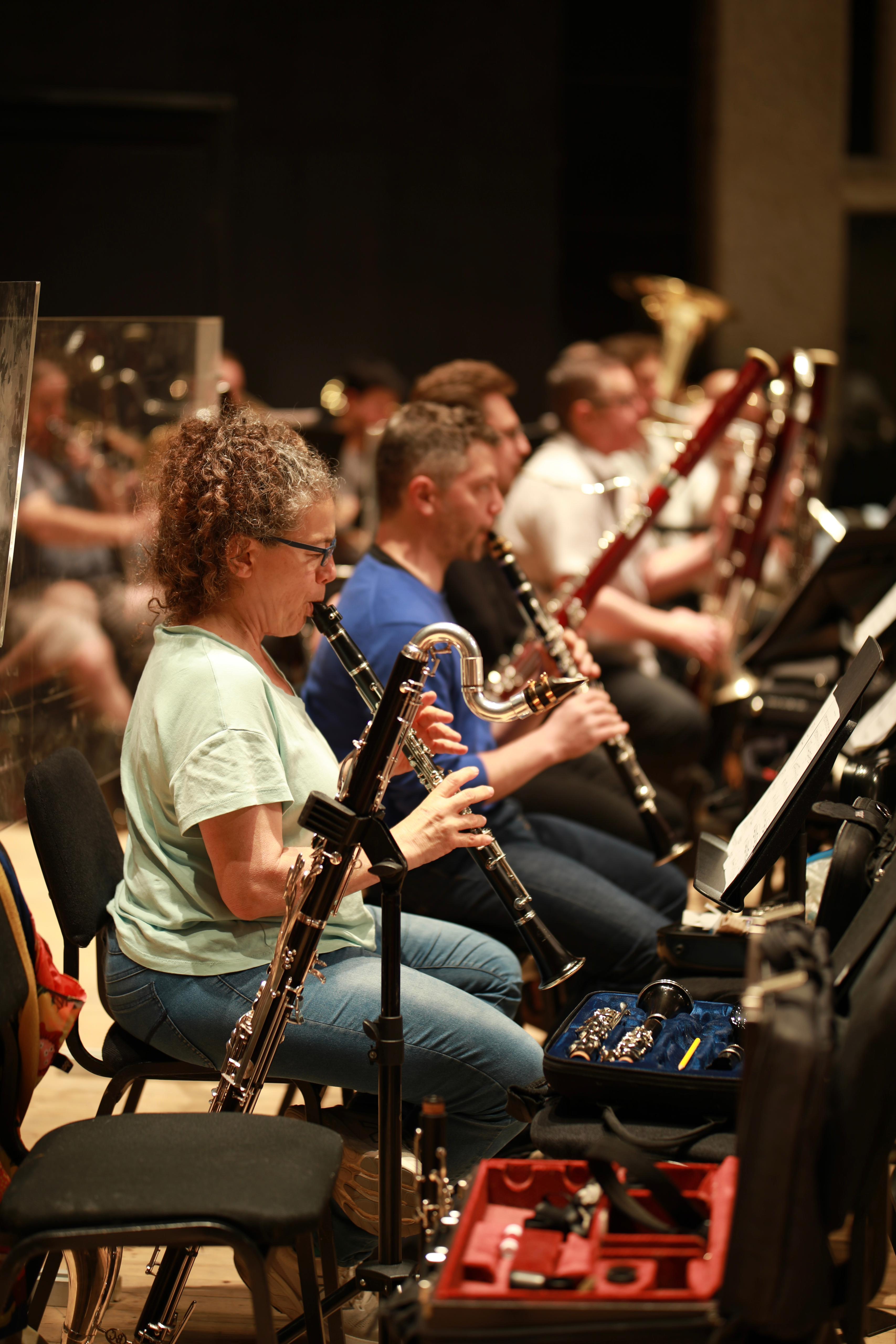 Jerusalem Symphony Orchestra musicians in rehearsal — full ensemble